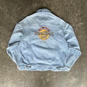 Vintage hard rock cafe denim jacket